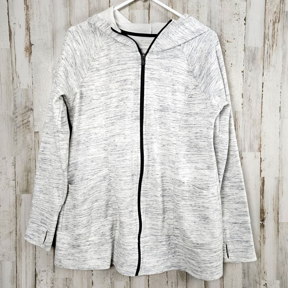Tek Gear Zip Up Hoodie Heather Gray Size Large